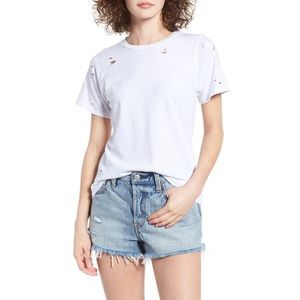 BP distressed white t-shirt